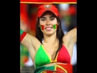 portuguese girl flag bikini face painting,copa america tits fans