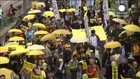 Hong Kong ‘umbrella’ revolutionists return for peaceful rally