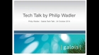 Tech talk by Philip Wadler