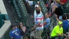 Fan's catch saves the beer man