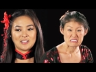 Japanese-American Women Try On Geisha Halloween Costumes