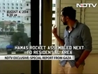TV Footage Shows Militants Preparing to Fire Rocket from Gaza Civilian Area