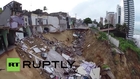 Brazil: Drone captures landslide in World Cup town