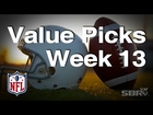 Top 3 Value Picks ATS in NFL Week 13 with Doug Upstone