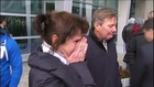 Relatives at St. Petersburg airport react to news of crashed airliner