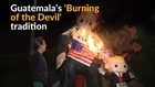 Guatemala devil burning ceremony takes on Trump