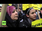 USA: Anti-Saudi protesters rally at Times Square to decry execution of Sheikh al-Nimr