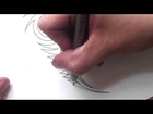 How to Draw a Peacock Feather   Tribal Tattoo Design Style