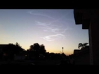 Contrail from a meteor over Phoenix, Arizona