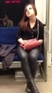 Drugged Up Subway Girl Attacks Man