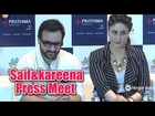Saif Ali Khan & Kareena Kapoor Hyderabad Prathima Hospital Press Meet