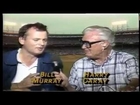 Bill Murray and Harry Caray Open First Night Game At Wrigley Field