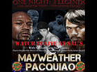 Mayweather vs Pacquaio - Billy C's Fight Night Spe