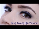 Glamorous Navy Blue Smoky Eye Makeup Tutorial