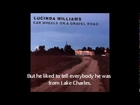 Lake Charles Lucinda WilliamsYouTube