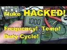 Ridiculous Trick to measure frequency with a cheap Fluke Multimeter. Temp and Duty too!