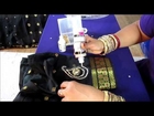 DIY: SEW MIRROR ON A SAREE BLOUSE AND DECORATE IT.