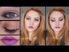 Makeup for Purple Lips ♡ Gold/Bronzy Eyes | Jiinxii