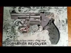 Spray Painting a Revolver (4 Layer Stencil)