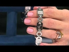 Steel by Design Message Link Bracelet with Crystal Accent with Jennifer Coffey