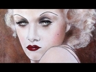 Drawing of Jean Harlow with Makeup