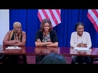 The First Lady Drops by Girls International Roundtable