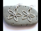 Beginner Wire Wrapped Jewelry Tutorial : Flower Earrings