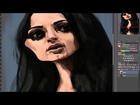 Digital Painting - Making of caricature WWE Diva Paige