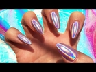 HOLOGRAPHIC POWDERED NAILS