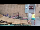 Dad builds Ninja Warrior course for his daughter