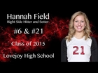 Hannah Field Volleyball Highlights - UPDATED