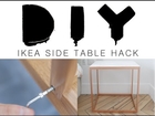 DIY IKEA SIDE TABLE HACK | essiebuttonvlogs