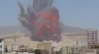 Huge explosion from Saudi led coalition