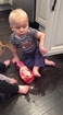 Babies Spill Dish Soap on Floor