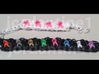 New Breast Cancer Awareness Ribbon Bracelet - Rainbow Loom