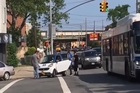 Ridiculous hit and run driver is just out of control in tbe street
