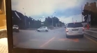 motorcycle crash into car after  female car driver take a turn without Giving way