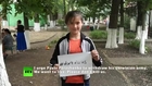 #Don'tKillUs - Families who fled Eastern Ukraine urge end to bombing