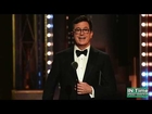 The late show- Stephen Colbert Tweets at Trump and Mulls 2020 Run