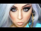 Smokey Eye Nude Lip Tutorial & Silver/Grey Hair Full Lace Wig