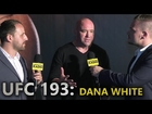 UFC 193: Dana White talks Rousey/Holm weigh-in altercation, Miesha Tate retiring