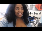 College Vlog #1: Midterm Week, Qdoba, virgin hair search