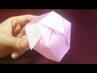How to make origami flower vase 折り紙 折り方 花瓶