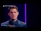 Michael Buble gives emotional performance on Children In Need