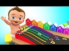 Learn Colors for Children with Baby Play Cartoon Cars Gifts Toy Set 3D Kids Toddlers Educational