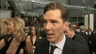 Benedict Cumberbatch's arrives at the Oscars