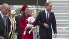 Arrivée en Nouvelle-Zélande du prince George et de ses parents
