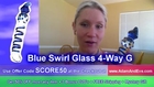 Best Sex Toys for Women ★ Adam & Eve Blue Swirl Glass 4-Way G Review Video