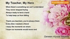 Geneen Alyssa Meyers - My Teacher, My Hero