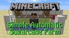 Minecraft: How to build a Fully Automatic Sugarcane Farm, Tutorial for 1.8, simple, compact